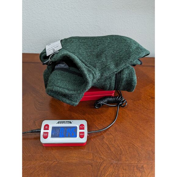 Eddie Bauer Fleece Sweater S Green Pullover High Neck Staple 1/4 Zip Pocket Cozy - Picture 11 of 12